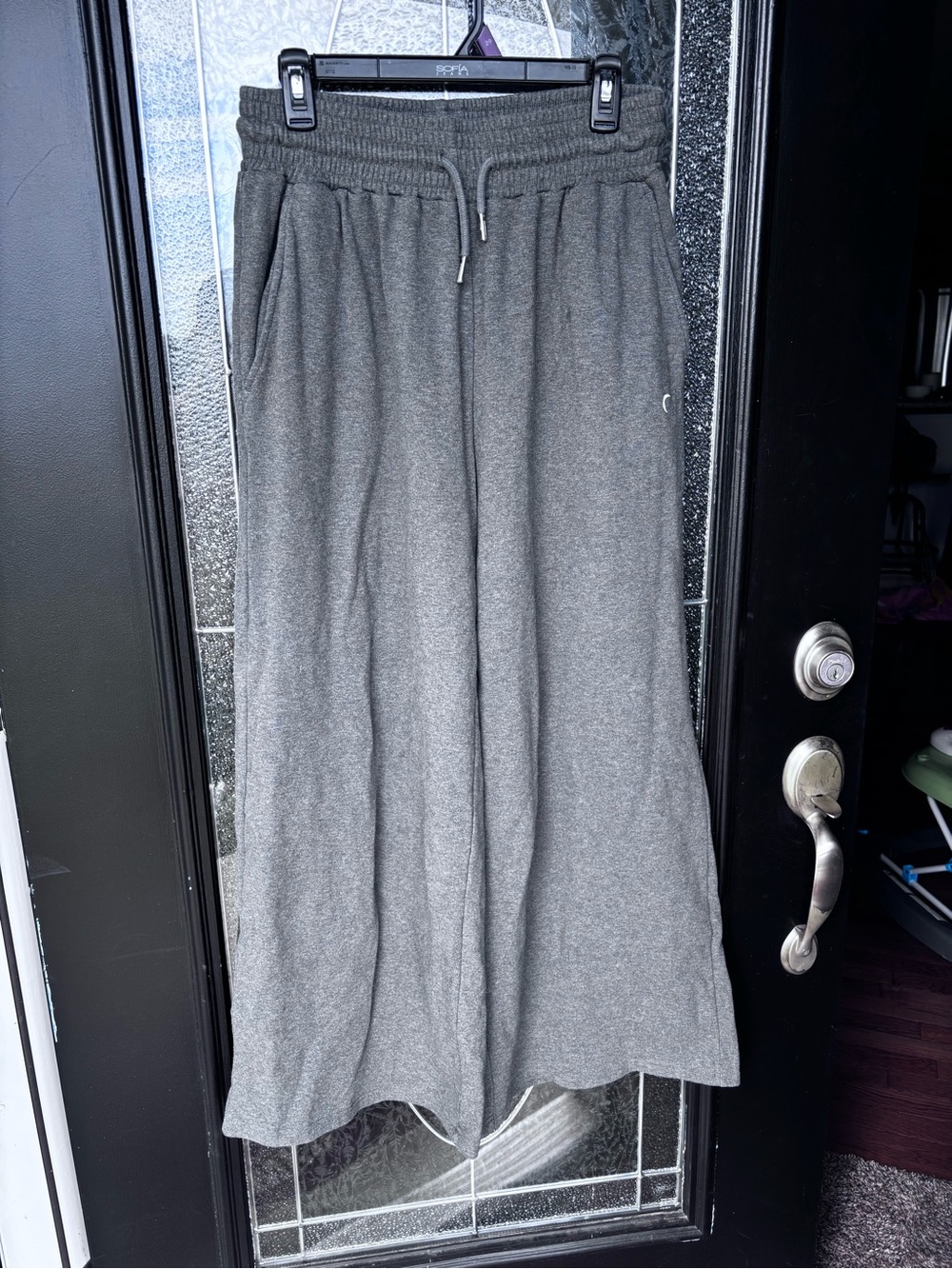 ZYIA Active Charcoal Gray Elastic Waist Sweatpants